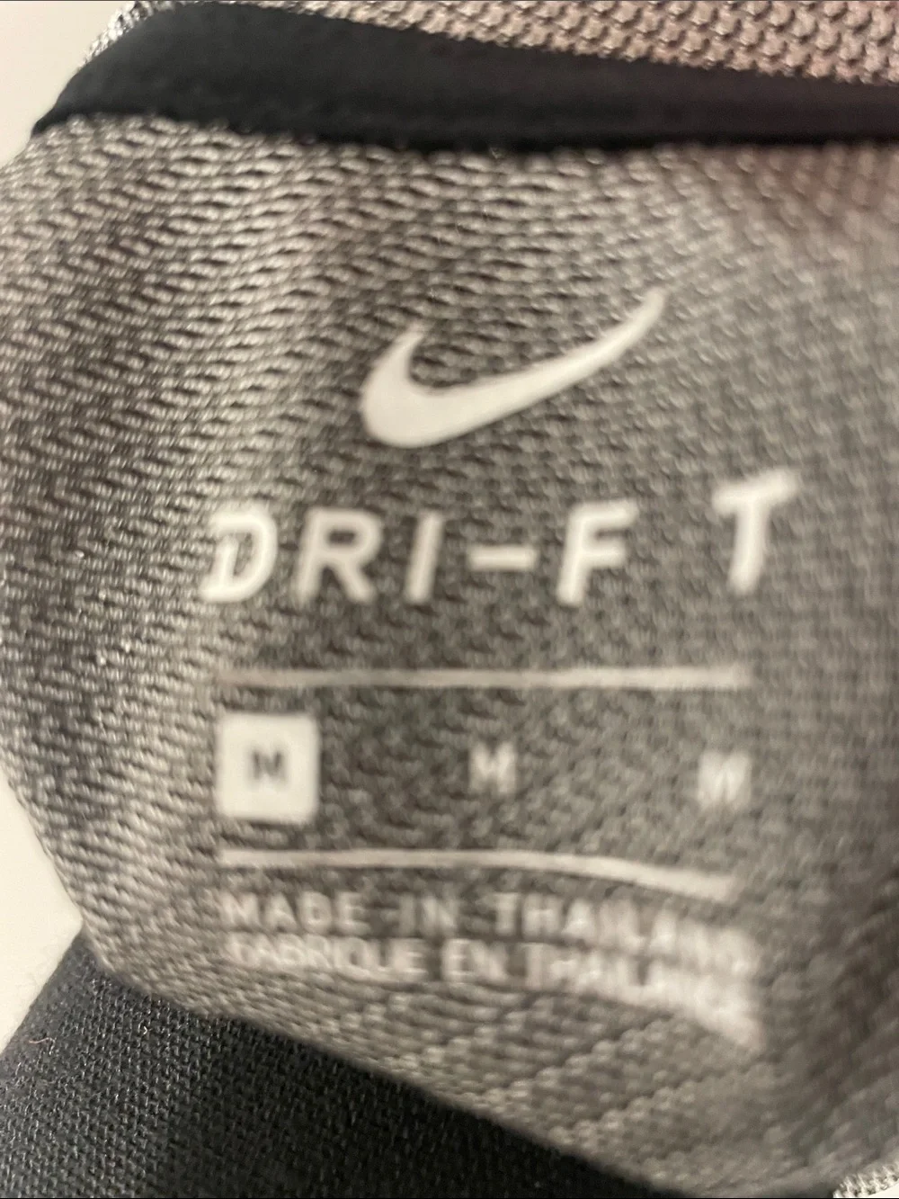 Nike Grey & White Short Sleeve Performance Tee
